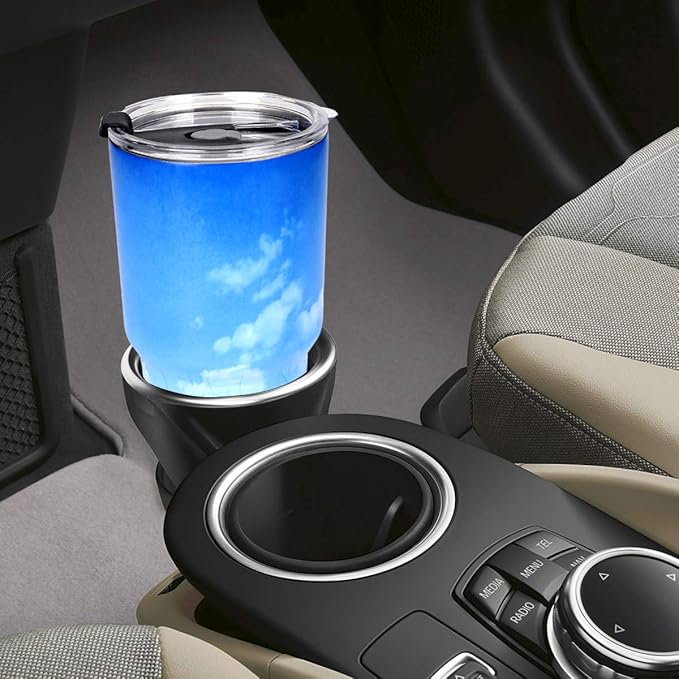 SYACOT 30oz Tumbler Double Wall Stainless Steel Vacuum Insulated Travel Mug with Splash-Proof Lid Metal Straw and Brush
