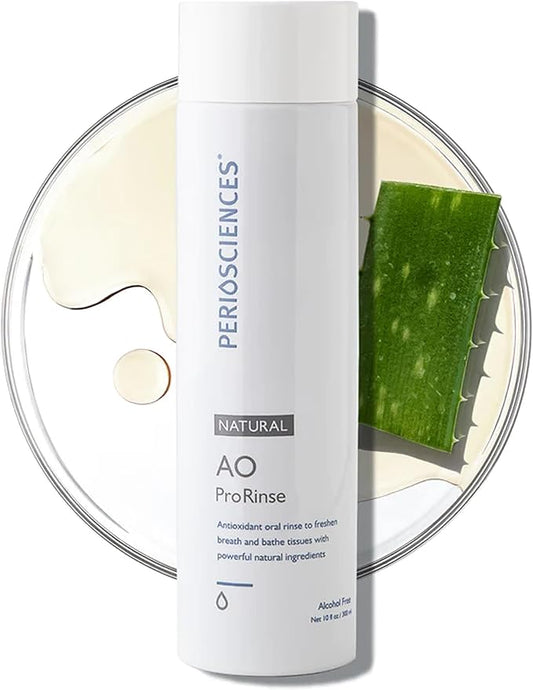 PerioSciences AO ProRinse Natural Mouthwash with Antioxidants and Amino Acids – Orthodontic Mouthwash – Fluoride-Free, 10 Fl Oz / 300ml