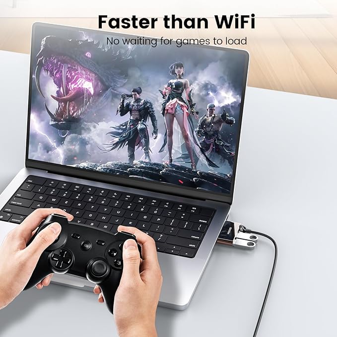 MOGOOD USB C to Ethernet Adapter - USB-C Hub with RJ45 Gigabit Ethernet LAN Network Adapter - Compatible with MacBook Pro, iPad Pro, Dell XPS