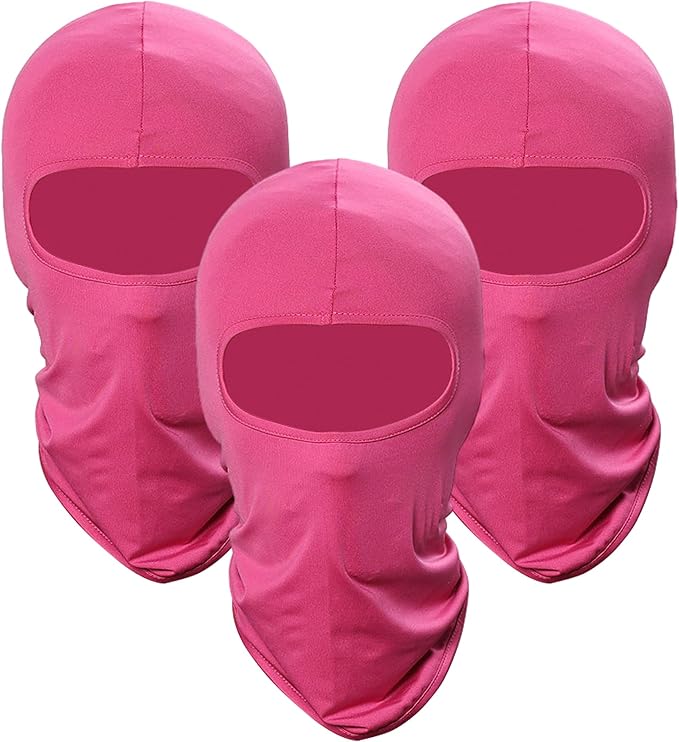 Pukavt 3 Pack Balaclava Face Mask, Ski Mask for Men Women, UV Protection Windproof Scarf for Motorcycle Snowboard Cycling