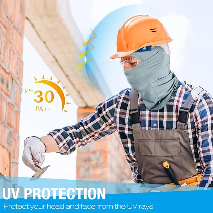 2 Pack Cooling Balaclava Summer Face Mask, UV Face Cover Sun Protection, Shiesty Full Face Masks for Men Motocycle Cycling