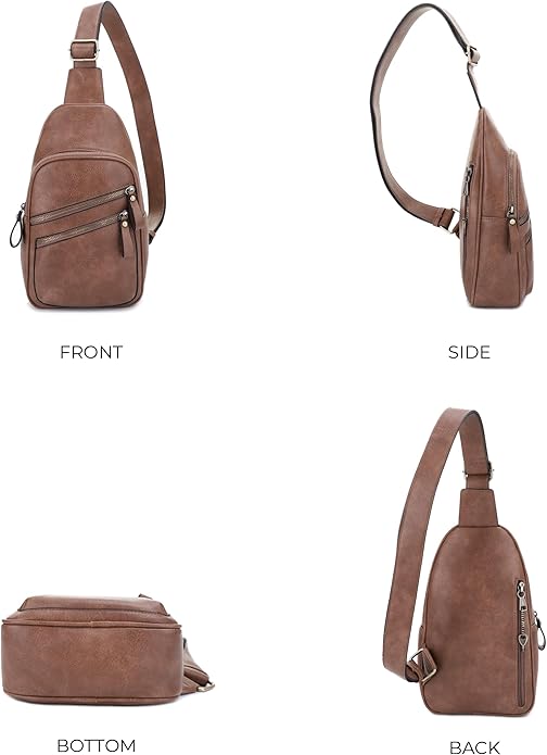 JESSIE & JAMES Jeannie Unisex Multi-Pocket Concealed Carry Sling Bag Crossbody Backpack Purse