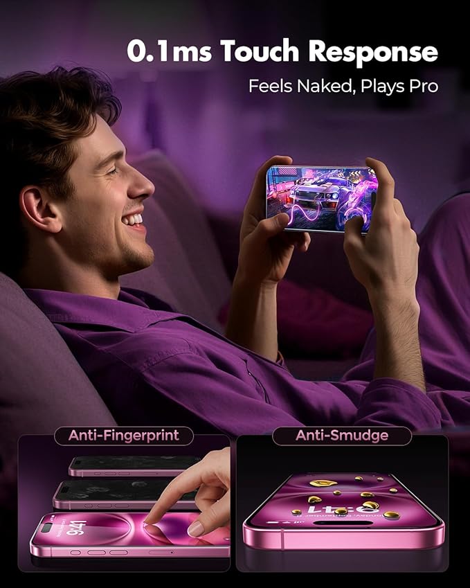 UNBREAKcable 3-Pack Screen Protector for iPhone 16 Plus Tempered Glass - [One-Pull Perfection] [Auto Dust-Elimination] [9H+ Hardness] [99.99% HD Clear] Full Coverage for iPhone 6.7 inch