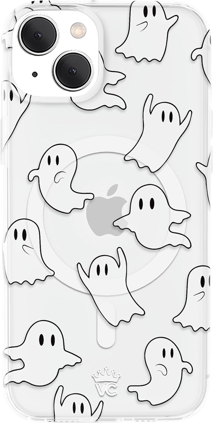 VELVET CAVIAR for iPhone 15 Case Halloween Ghost - Compatible with MagSafe - 10ft Drop Tested - Cute Fall Theme