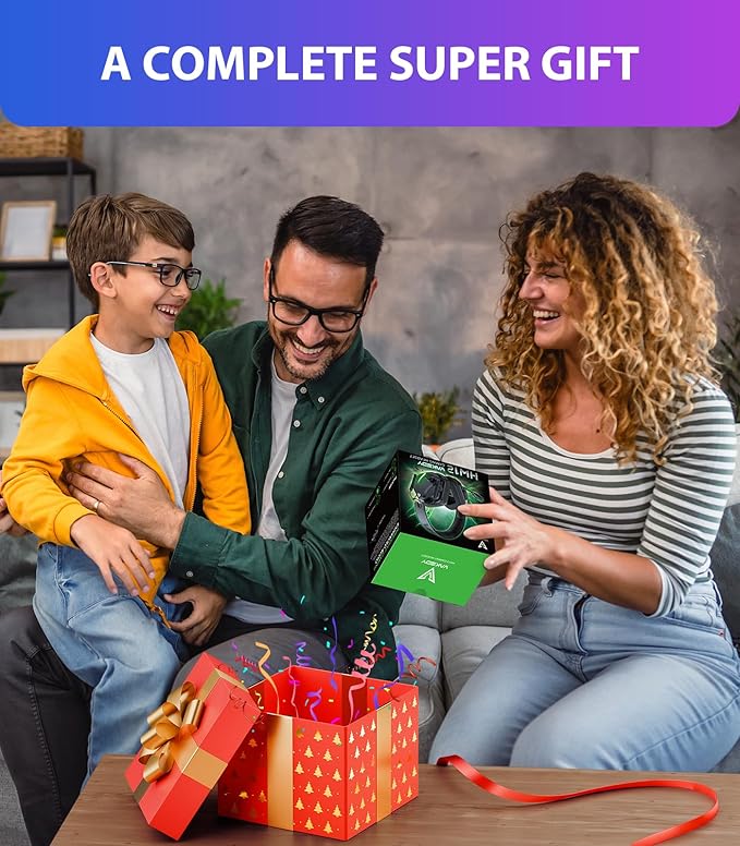 HW12 Wireless Gaming Headset with Microphone 2.4GHz Bluetooth Gaming Headphones Wireless of Duty/FPS Gamers,50Hr Battery Life Gamer Headset for PS5,PS4,PC,Switch,Mac