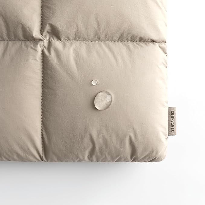 Comfyable Puffy Laptop Sleeve 15 Inch 16 Inch, Quilted Puffer Laptop Carrying Case, Pillow Pouch Compatible for MacBook Air 15 in M4 2025 & MacBook Pro 16 in M4 2024, Taupe