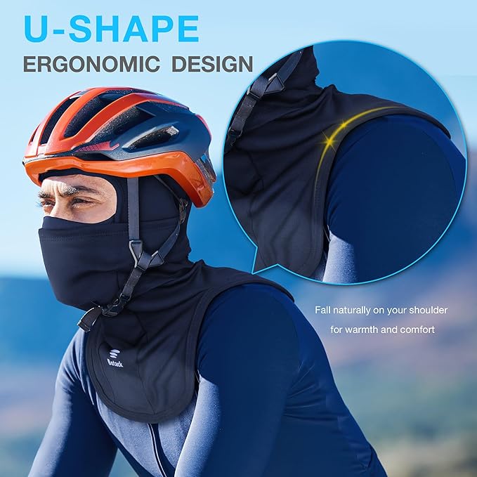 Ski Mask for Men Women, Nose Opening Breathable Warm Balaclava Face Mask Windproof for Skiing Snowboarding Cycling