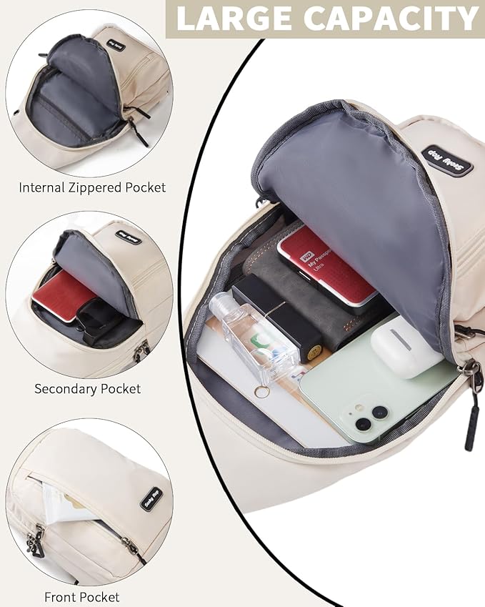 Seoky Rop Small Sling Bag Crossbody for Men Women One Strap Shoulder Cross Body Bag Sling Backpack for Travel