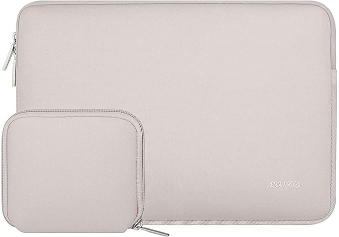 MOSISO Laptop Case 13.3 inch, 13-13.3 inch Laptop Sleeve Bag Compatible with MacBook Air/Pro 13 / Pro 14, HP Dell ASUS Lenovo Notebook, Neoprene Computer Sleeve Bag with Small Case, Rock Gray
