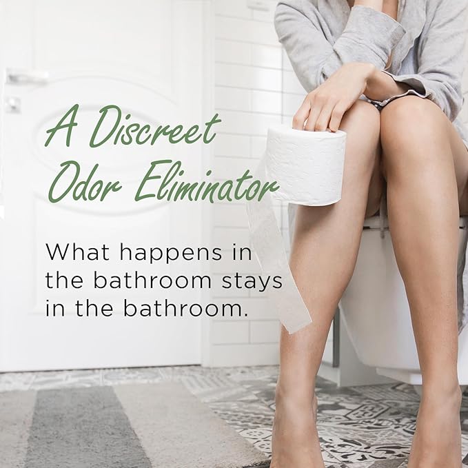 Moso Natural Scent-Free Bathroom Spray (2 Pack) A Discreet Odor Eliminator and Toilet Spray. Unscented. (3.4 oz Per Bottle)