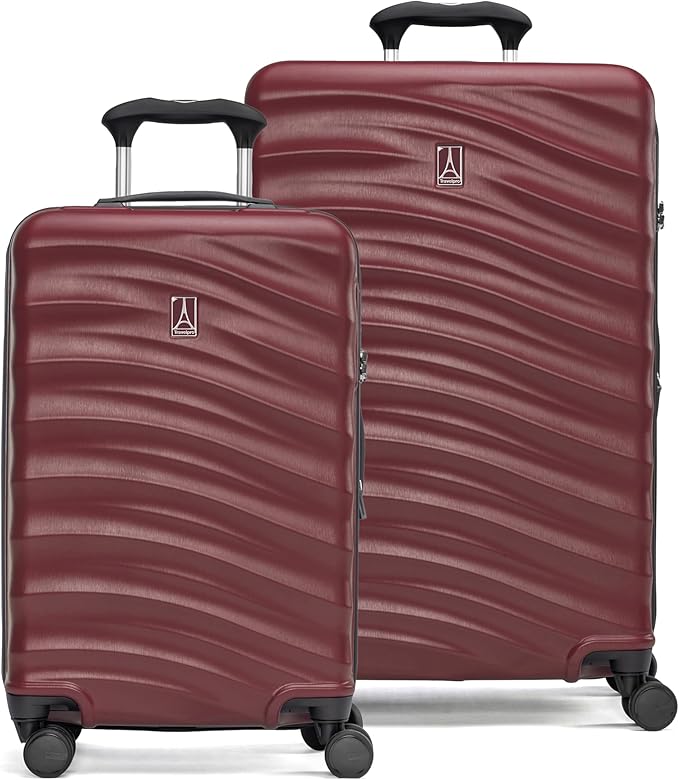 Travelpro Maxlite Air V2 Hardside Expandable Luggage, 8 Spinner Wheels, Lightweight Hard Shell, TSA lock, Cabernet, 2-Piece Set (21/25)