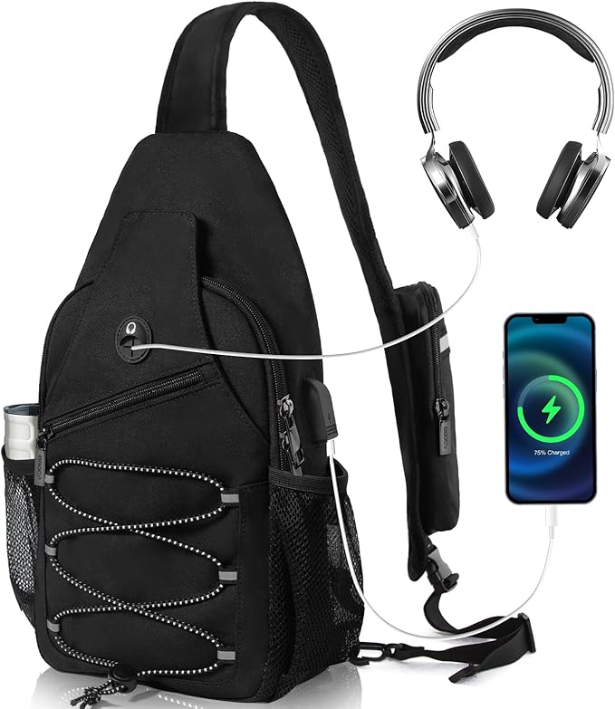 Crossbody Bags for Men and Women, RFID Anti Theft Zipper Sling Bags for Special Occasions.