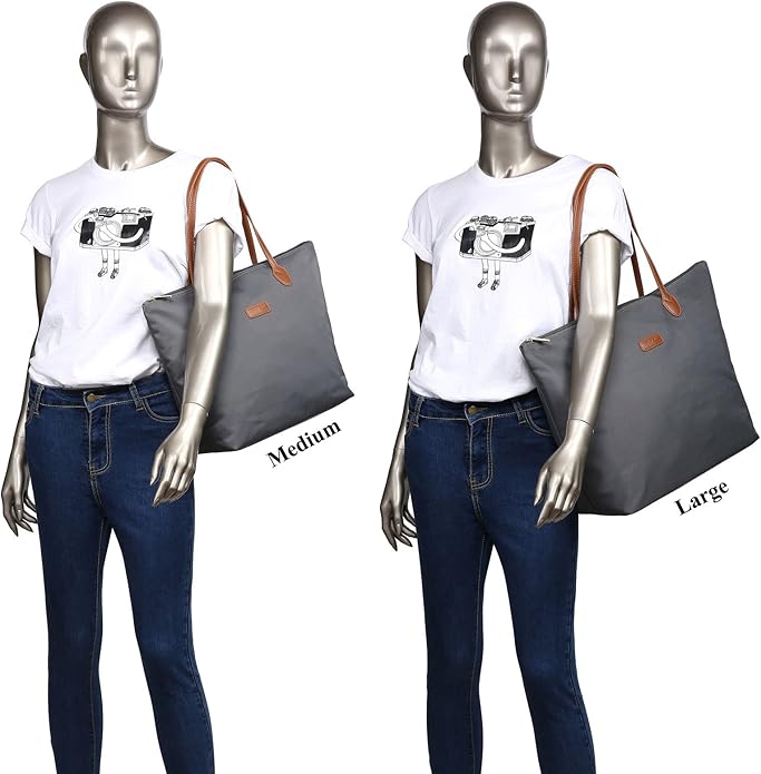 Water Resistant Light Weight Nylon Tote Bag Handbag