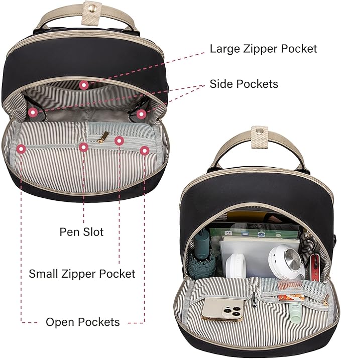 LOVEVOOK Laptop Backpack for Women Men, 17.3 Inch Laptop Bag with USB Port Fashion Waterproof Backpacks Teacher Nurse Stylish Travel Bags Vintage Daypacks Bookbag for College School Work