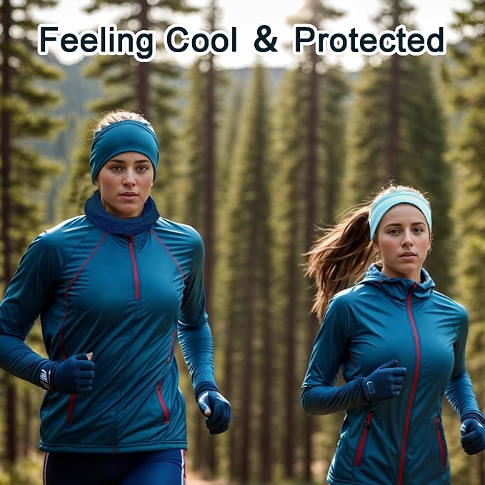 8 Pack Neck Gaiter Balaclava Gator Bandana Face Mask Cooling UV Protection Face Cover Neck Scarf for Men Women