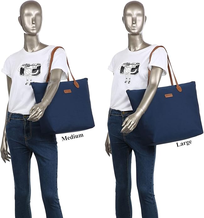 Water Resistant Light Weight Nylon Tote Bag Handbag