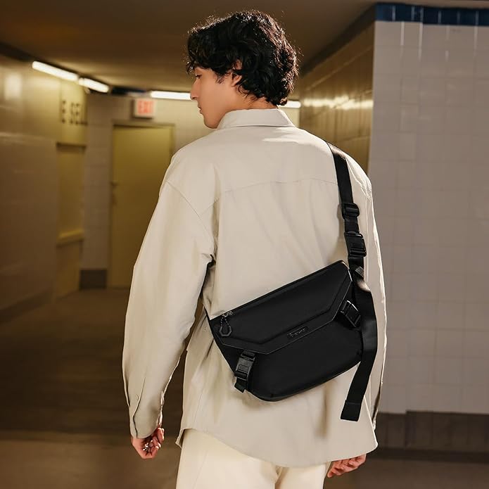 OIWAS Crossbody Bag Men Messenger Bag Shoulder Bag Fit 10inch Ipad Sling bag for Men Minimalist Business Bag for Work