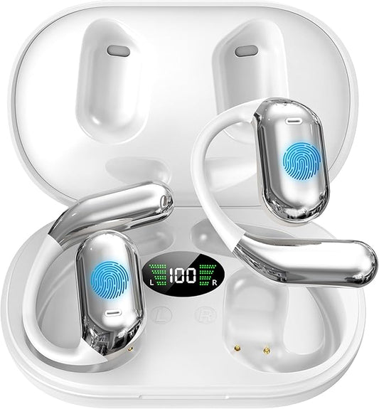 Wireless Earbuds, Language Translation Earbuds, 3-in-1 AI Translator Earbuds Real Time Translating Earbuds for 144 Languages, HF Sound, Bluetooth 5.4 Headphones for Travel Sport Business (White)