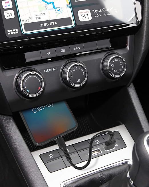 6 inch iPhone Charge Cable Short, 0.5ft 5Pack USB to Lightning Cord for Fast Charging Stations Compatible with Apple iPhone 12 11 Pro Max Xs 8 7 6 5 Plus, iPad Air/Mini