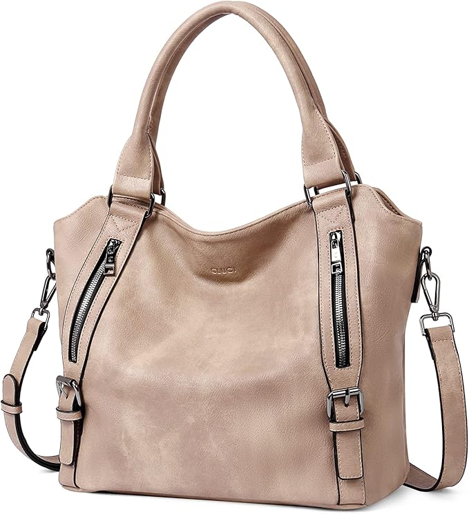 CLUCI Purses for Women Vegan Leather Handbags Tote Purse Shoulder Bag Large Ladies Hobo Bags
