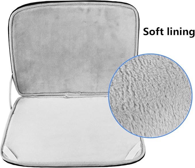 Laptop Sleeve 15.6 Inch, Durable Shockproof Protective Cover Flip Case Briefcase Carrying Computer Bag Case Compatible with 15.6 Inch HP, ASUS, Lenovo, Acer, Notebook, Computer, Black