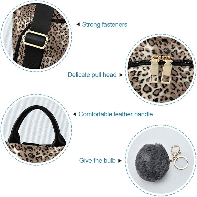 ALAZA Leopard Print Cheetah Animal Backpack Purse for Women Anti Theft Fashion Back Pack Shoulder Bag