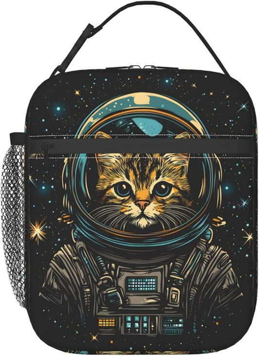 Cat Lunch Box for Women Kids Girls Men Insulated Lunch Bag Lunchbox Adults Lunch Tote Bags Reusable Cooler for Work Office School Picnic Travel