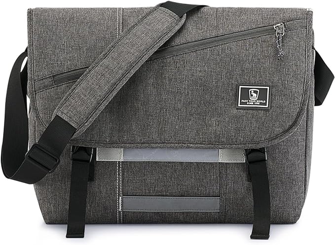 OIWAS Messenger Bag for Men, 14 Inch Laptop Crossbody Bags Women Casual Satchel Shoulder Bag College Travel Office Briefcase