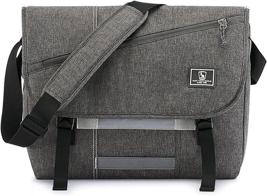 OIWAS Messenger Bag for Men, 14 Inch Laptop Crossbody Bags Women Casual Satchel Shoulder Bag College Travel Office Briefcase