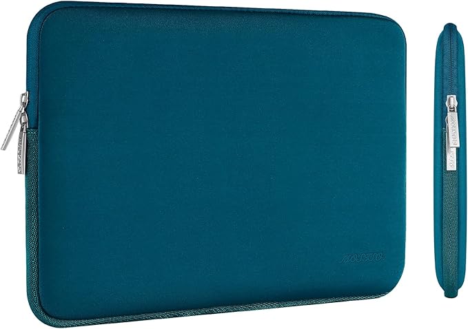 MOSISO Laptop Case 12.3 inch, 11.6-12.3 inch Laptop Sleeve Bag Compatible with MacBook Air 11.6, Acer HP Dell Lenovo Samsung ASUS, Surface Pro, Neoprene Computer Sleeve Bag with Small Case, Deep Teal