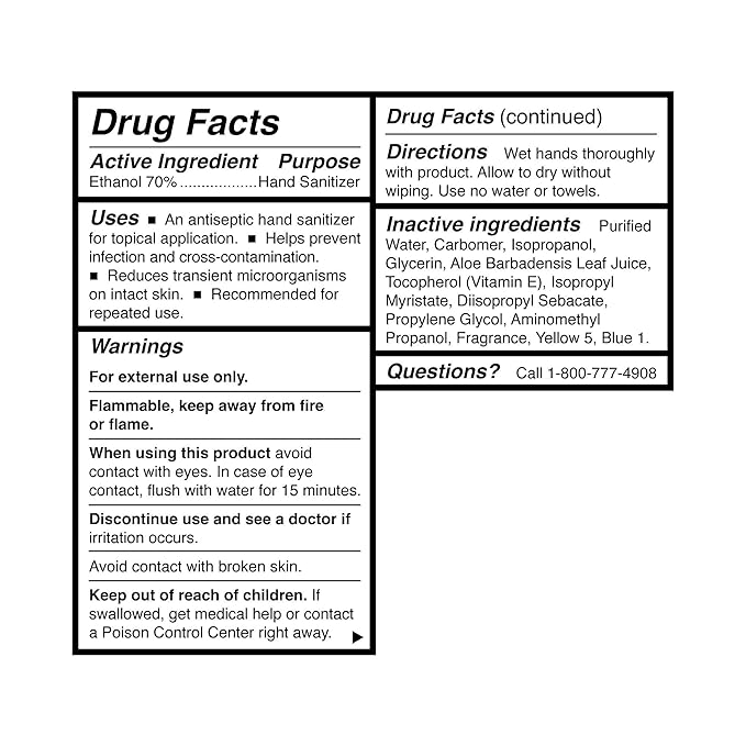 McKesson Hand Sanitizer with Aloe, 18 oz Pump Bottle [Pack of 12] – Bulk, 70% Ethyl Alcohol, Spring Water Scent, No-Rinse Gel with Vitamin E and Moisturizers, Medical-Grade Sanitizer