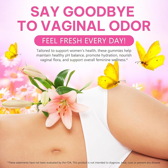 Vaginal Probiotics for Women Gummies,Digestive Health Support,PH Balance,Immune Support,Yeast Control,Odor Relief,Promotion of Womens Health,Natural Pineapple Flavor,Vegan,Gluten-Free,120 Count (2)