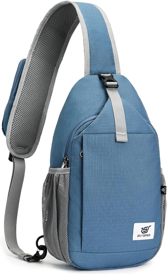 SKYSPER Sling Bag RFID Cross Body Bag Recycled Crossbody Backpack Travel Daypack