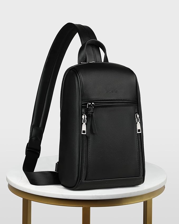 FADEON Sling Bag for Women Crossbody Purse Sling Bags, Designer Sling Purses Medium Travel Multi-Pocket Sling Backpack