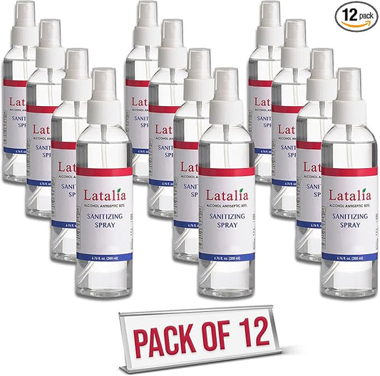 Hand Sanitizer Spray - 12 Pack Unscented Spray Hand Sanitizer for Hands (6.67 Fl oz)