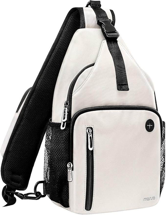 MOSISO Sling Backpack Bag, Crossbody Shoulder Bag Travel Hiking Daypack Chest Bag with Front Square Pocket&USB Charging Port