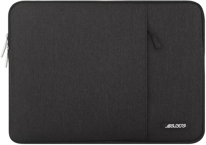 MOSISO Laptop Case 24 inch, 24 inch Laptop Sleeve Compatible with ASUS Gaming Monitor HP Dell Lenovo Notebook, Polyester Vertical Computer Sleeve Bag with Pocket, Black