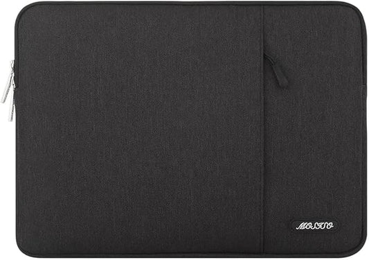 MOSISO Laptop Case 24 inch, 24 inch Laptop Sleeve Compatible with ASUS Gaming Monitor HP Dell Lenovo Notebook, Polyester Vertical Computer Sleeve Bag with Pocket, Black
