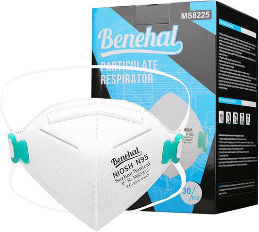 N95 NIOSH Approved Mask Particulate Respirators,N95 Face Masks Respirators, Individually Wrapped