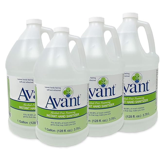 Avant® Alcohol-Free Foaming Hand Sanitizer, 1 Gallon Case of 4 bulk refill