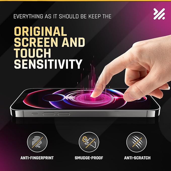 TEMPRTEK+[3+3 Pack for iPhone 14 Pro Screen/Camera Protector 6.1" Tempered Glass [Case Friendly] Anti Scratch/Fingerprint [Full Coverage] 9H+ Hardness