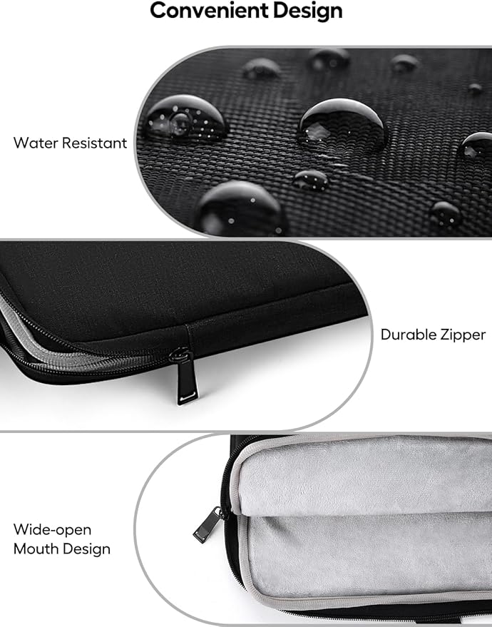 UPERFECT Laptop Sleeve 19.5-inch for Laptop/Portable Monitor/Notebook/Tablet with Large Capacity Side Pockets & Durable Handle-Waterproof/Shockproof-Padded Compartments-Zippered Accessory Storage