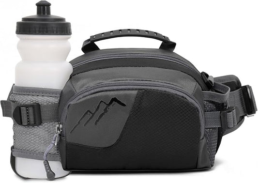 Entchin Fanny Pack for Women Men,Crossbody Belt Bag with 4-Zipper Pockets,Adjustable Waist Bag Pack,One of the Most Popular Travel Essential Gifts for Walking,Traveling,Cycling