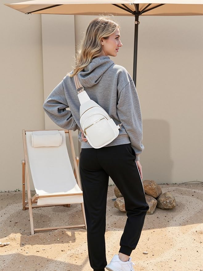 Small Leather Sling Bags for Women Fashion Crossbody Backpack Purse Sling Crossbody Bags