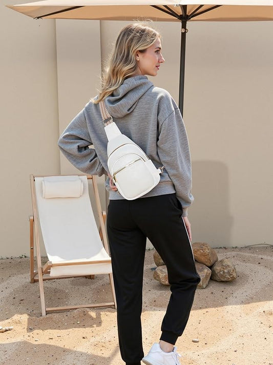 Small Leather Sling Bags for Women Fashion Crossbody Backpack Purse Sling Crossbody Bags