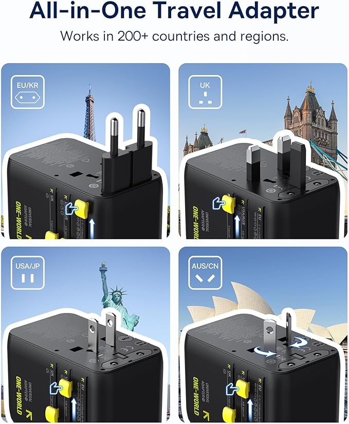 Baseus Power Bank Picogo 10000mAh 45W Universal Travel Adapter 70W