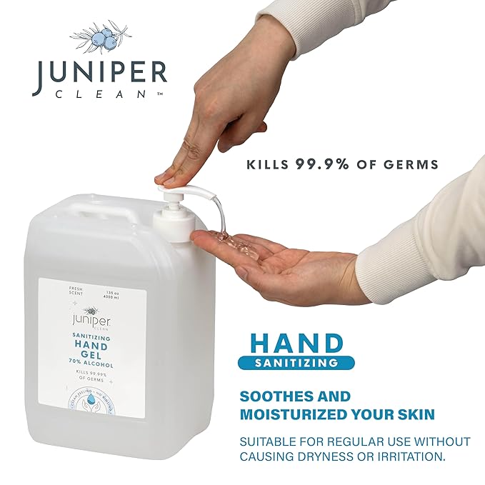 Hand Sanitizer Gel with 70% Alcohol 1.06 Gallon with Pump