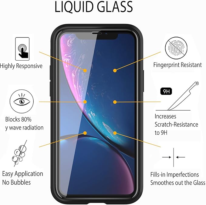 Liquid Glass Screen Protector for Up to 4 Devices | Universal for All Smartphones Tablets Smart Watches