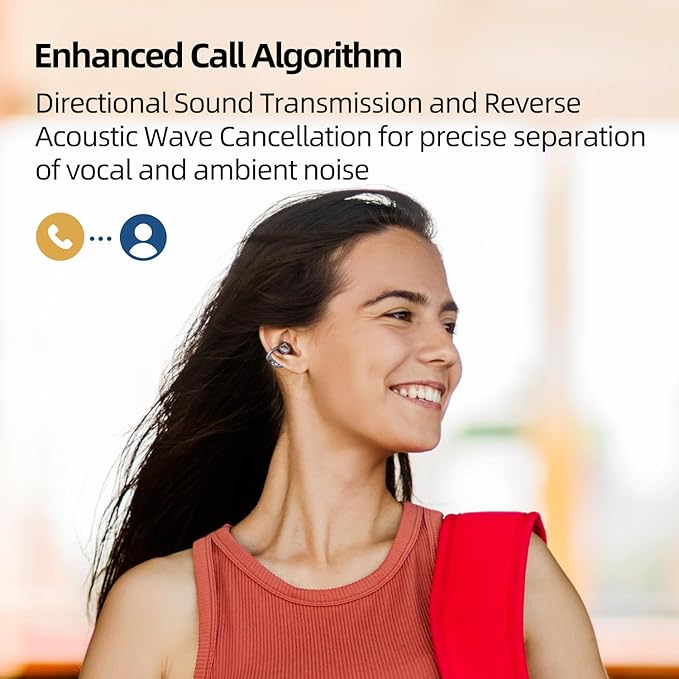 MUZEN Open Ear Headphones, Trickle 4g Lightweight Wireless Bluetooth 5.4 Clip On Earbuds with 38H Playtimes, Fit Comfort Sport Ear Clip Earbuds, Hi-Fi Earphones for Fintness Running Workout