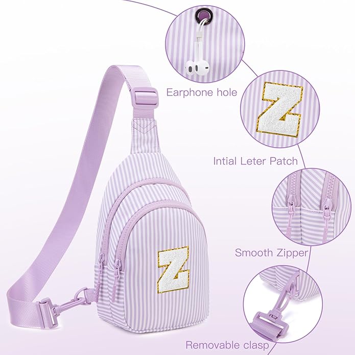 Gifts for 8 9 10 11 12 Year Old Girls Sling Bag Crossbody Bags Fanny Pack for Teen Girls Personalized Gifts for Women